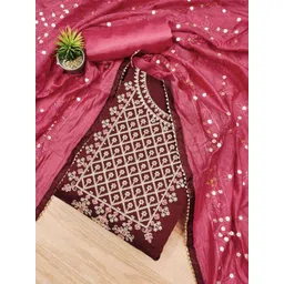 LeeliPeeri Designer Embroidered Unstitched Dress Material-picture-42