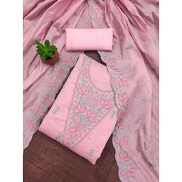 LeeliPeeri Designer Embroidered Unstitched Dress Material-picture-18