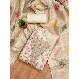 LeeliPeeri Designer Embroidered Unstitched Dress Material-picture-15