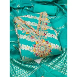 LeeliPeeri Designer Ethnic Motifs Embroidered Unstitched Dress Material-picture-29