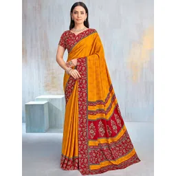 LeeliPeeri Designer Floral Poly Chiffon Saree-picture-21