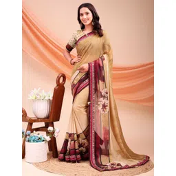 LeeliPeeri Designer Floral Printed Georgette Saree-picture-30