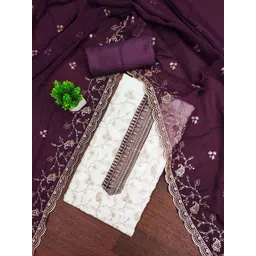 LeeliPeeri Designer Floral Printed Georgette Unstitched Dress Material-picture-28