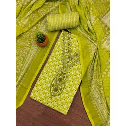 LeeliPeeri Designer Floral Printed Sequinned Unstitched Dress Material-picture-37