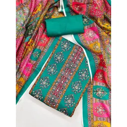 LeeliPeeri Designer Floral Printed Silk Unstitched Dress Material-picture-37