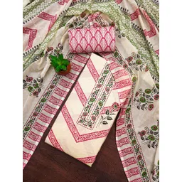 LeeliPeeri Designer Floral Printed Unstitched Dress Material-picture-12