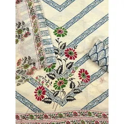 LeeliPeeri Designer Floral Printed Unstitched Dress Material image 4