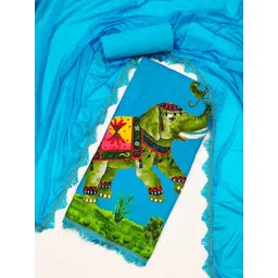 LeeliPeeri Designer Printed Unstitched Dress Material-picture-19