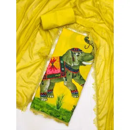 LeeliPeeri Designer Printed Unstitched Dress Material-picture-13