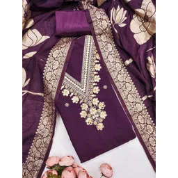 LeeliPeeri Designer Woven Design Unstitched Dress Material-picture-38