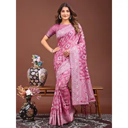 LeeliPeeri Designer Woven Design Zari Linen Blend Saree-picture-24