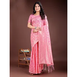 LeeliPeeri Designer Woven Design Zari Linen Blend Saree-picture-18