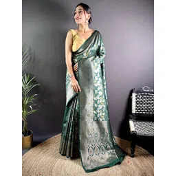 LeeliPeeri Designer Woven Design Zari Silk Blend Saree-picture-29