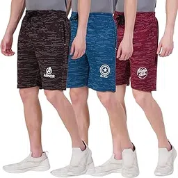 leelouis Men's Cotton Shorts – Pack of 3| Stylish Gym, Sports & Casual Wear for Men Multicolor-picture-37