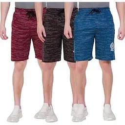 LEELOUIS Men's Regular Cotton Shorts - Pack of 3| Casual & Sportswear for Gym, Travel & Daily Use-picture-30