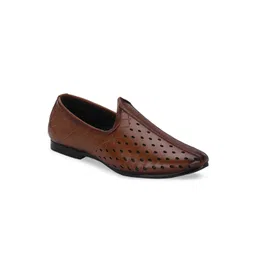 LEEPEETER Men Perforations Pointed Toe Mojaris-picture-12