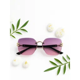 Leeway Unisex Square Sunglasses with UV Protected Lens LW-TF-2007-2-DARKPINK-1-picture-11