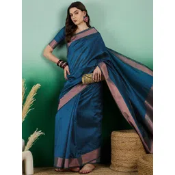 Leeza Store Woven Design Zari Organza Banarasi Saree-picture-19