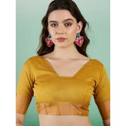 Leeza Store Woven Design Zari Organza Banarasi Saree image 2