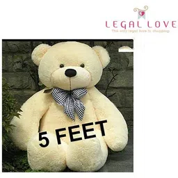 legal love 5 Feet Super Soft Teddy Bear for Birthday Gift/Boy/Girl (Cream, 5 Feet) - 60 inch-picture-23