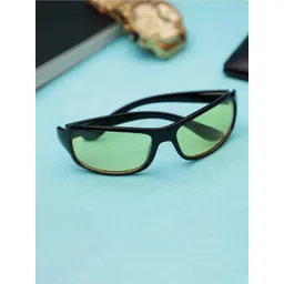 LEGEND EYEWEAR Unisex Yellow Lens & Black Shield Sunglasses SGLHBHYV8CT8HE6C-picture-37