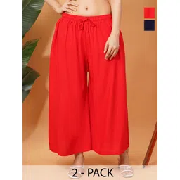 LEGITLOOKS Women 2 Flared Palazzos-picture-26