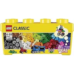 LEGO 10696 Classic Medium Creative Brick Box, Easy Toy Storage, LEGO Masters Fan Gift(Multicolor,Pack of 484 Pieces)-picture-17