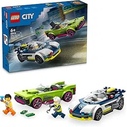 LEGO City Police Car and Muscle Car Chase Toy Building Set 60415-picture-18