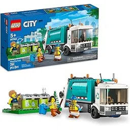 LEGO City Recycling Truck 60386 Building Toy Set (261 Pcs),Multicolor-picture-16