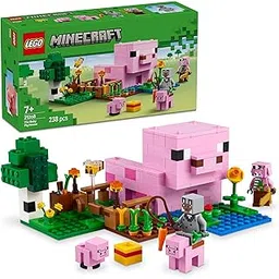 LEGO Minecraft The Baby Pig House Gamer Building Toy Animal Set for Kids 21268 Building Blocks Toys for 7+ Gift for Boys and Girls-picture-18