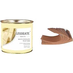 LEGORATE White Chocolate Hair Removal Hot Wax For Women(600 Gm) Free 20 Waxing Strips, Pack Of 1-picture-24