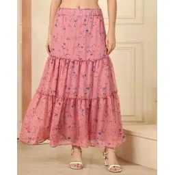 leia Women Floral Printed Flared Skirt-picture-21