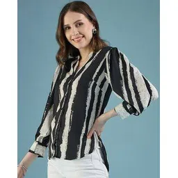 leia  Women Regular Fit Stripes Classic Shirt-picture-31