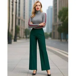 leia Women Relaxed Fit Pleat-Front Trousers-picture-22