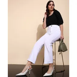 leia Women Flat Front Relaxed Fit Pants image 3