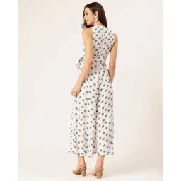 leia Women Floral Print Jumpsuit with Tie-Up image 3
