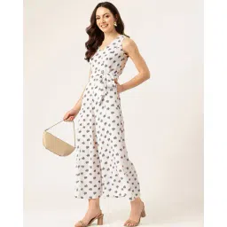 leia Women Floral Print Jumpsuit with Tie-Up image 4