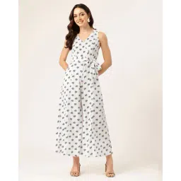 leia Women Floral Print Jumpsuit with Tie-Up image 1