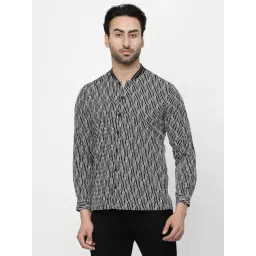 Lela Black & White Regular Fit Printed Shirt-picture-23