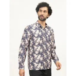 Lela Blue Cotton Regular Fit Printed Shirt-picture-25
