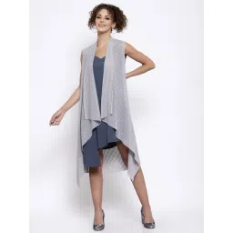 Lela Grey Self Design Longline Shrug-picture-29