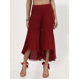 LELA Women Flared Georgette Ethnic Palazzos-picture-10