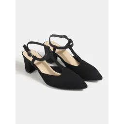 Lemon & Pepper Black Casual Sandal Heels-picture-20