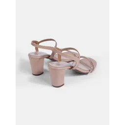 LEMON & PEPPER Embellished Open Toe Backstrap Block Heels-picture-29