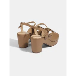 LEMON & PEPPER Women Buckled Block Heel Sandals image 2