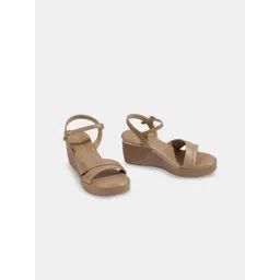 LEMON & PEPPER Women PU Wedge Sandals with Buckles-picture-20