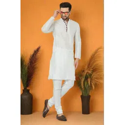 lemonx Men Dupion Silk Kurta Pyjama Set-picture-10