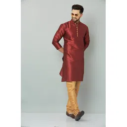 lemonx Men Dupion Silk Kurta Pyjama Set-picture-14
