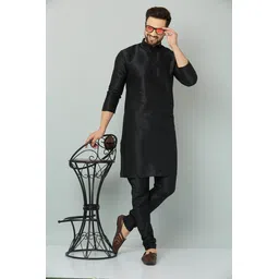 lemonx Men Silk Blend Kurta Pyjama Set-picture-16