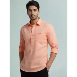 LENIA Men Solid Slim Fit Short Kurta-picture-17